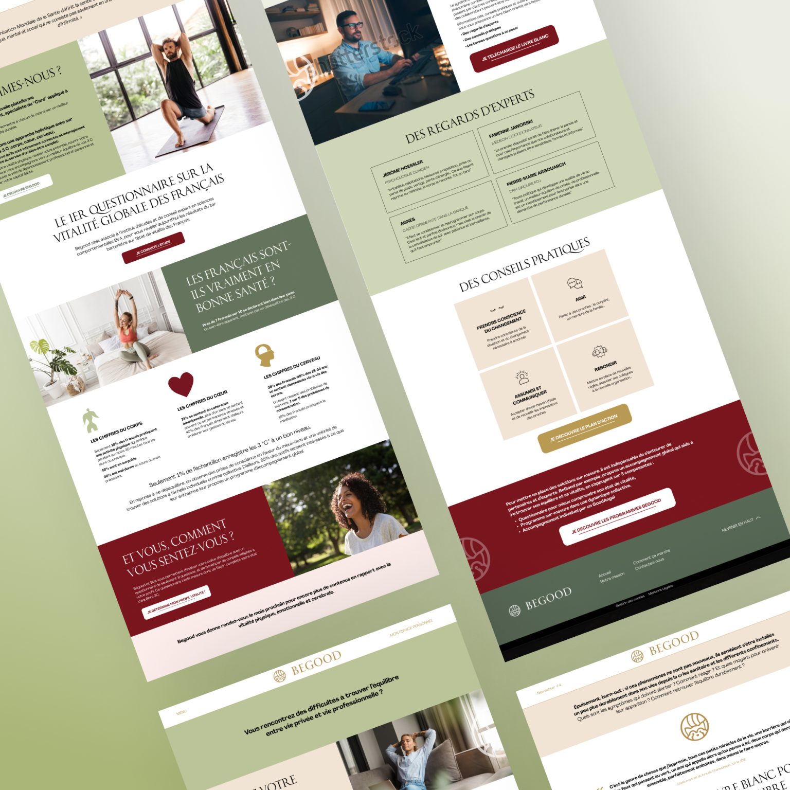 wellness website design