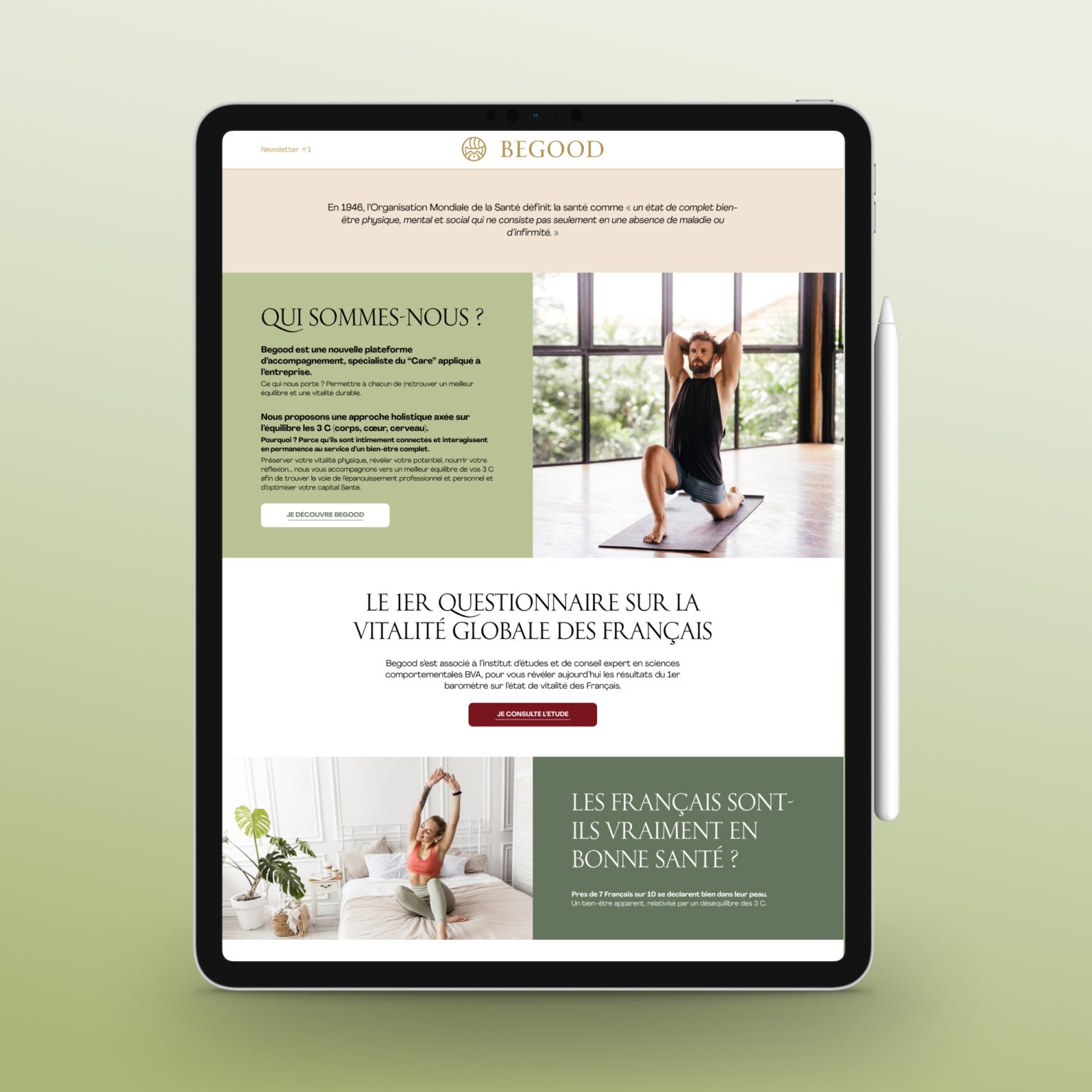 wellness website design