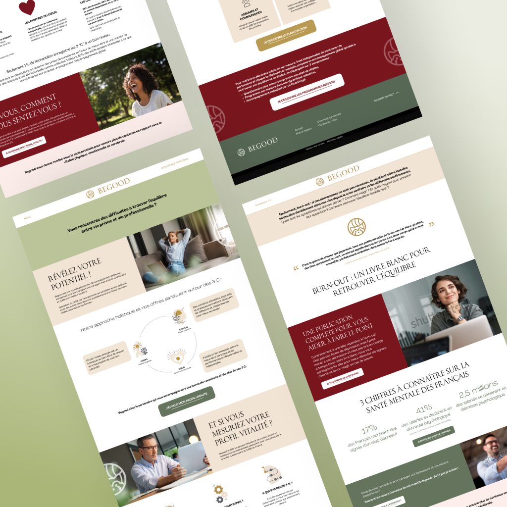 wellness website design